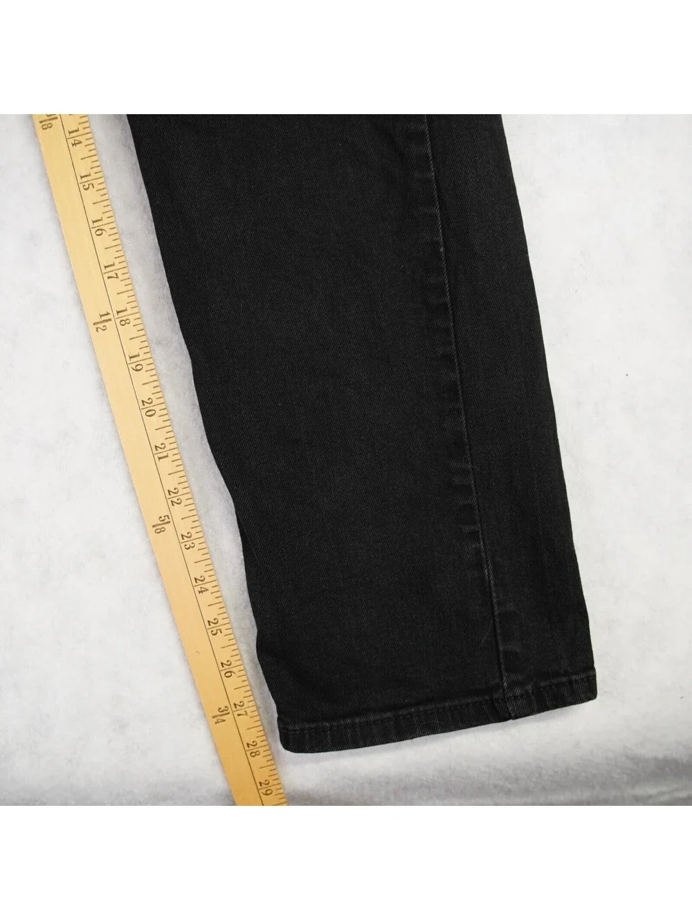 Levi's 505 Regular Fit Straight Jeans Men's Size 33x28(Tag 33x30) Black Cotton